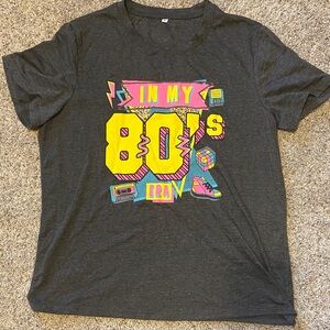 Source Unknown 80s Graphic Tee - Charcoal